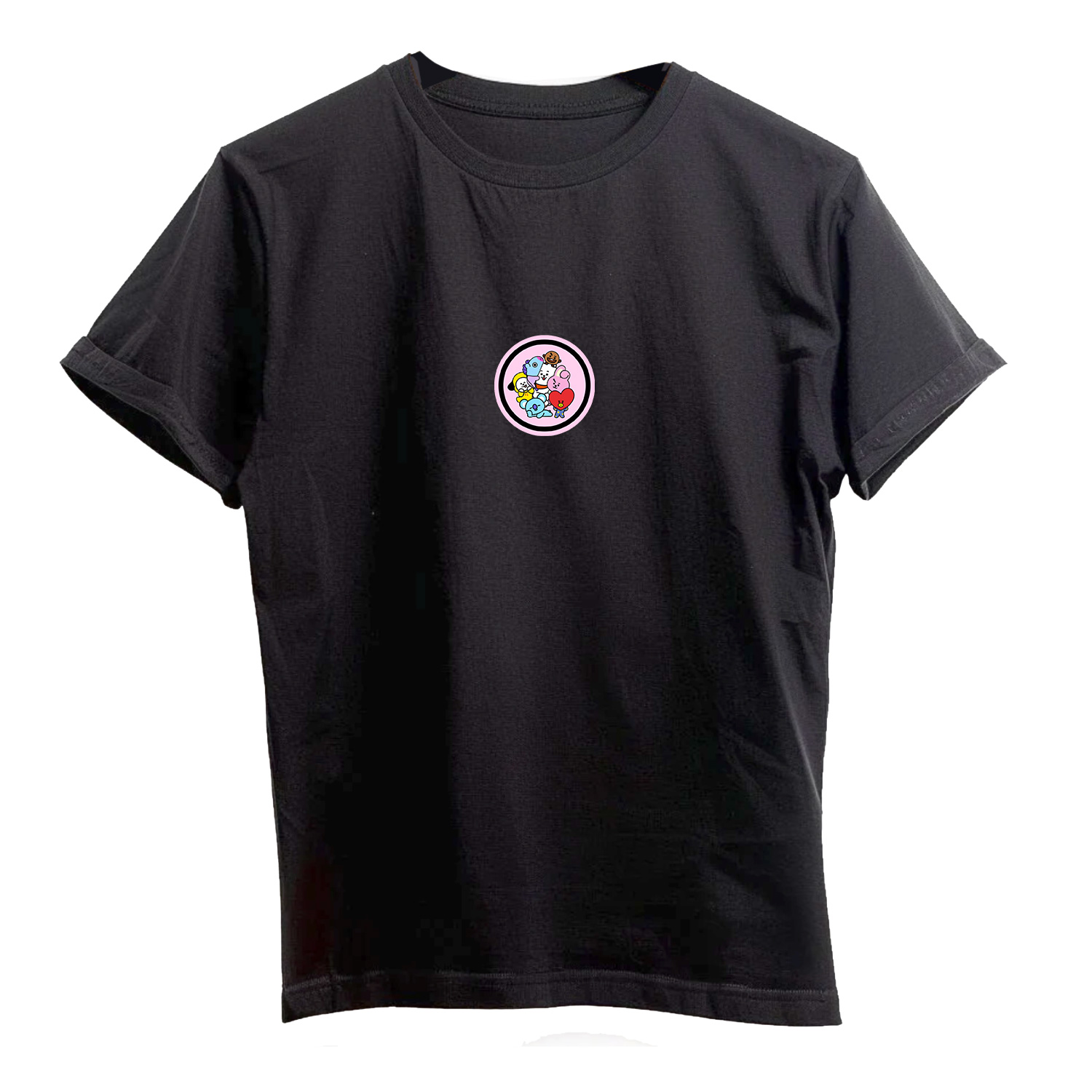 Bt21 کارتونی کد 55 تیشرت نخ پنبه طرح بی تی اس bt21 کد 77 - Image 1