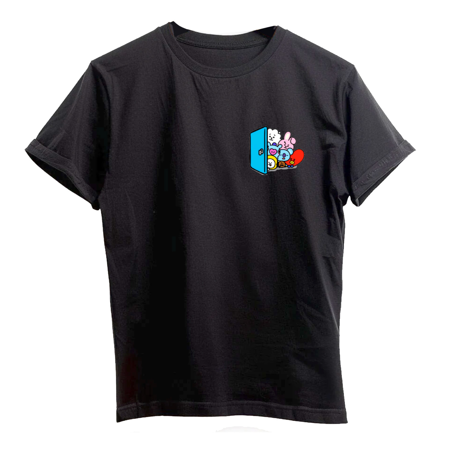 bt21 کارتونی کد 00658 تیشرت نخ پنبه طرح bt21 کارتونی کد 90 - Image 1