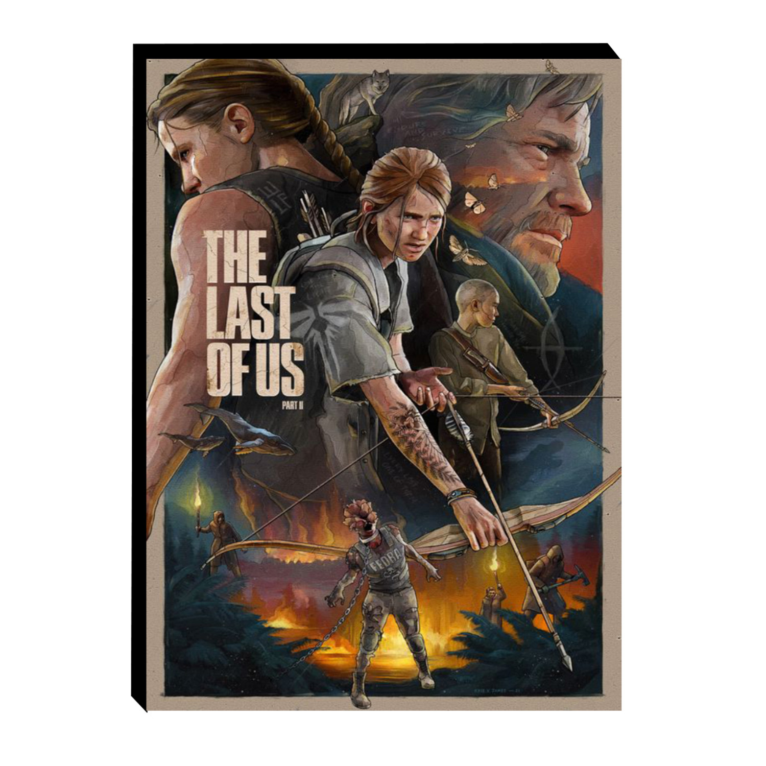زباتز تابلو شاسی چوبی طرح The last of us کد 70 - Image 1
