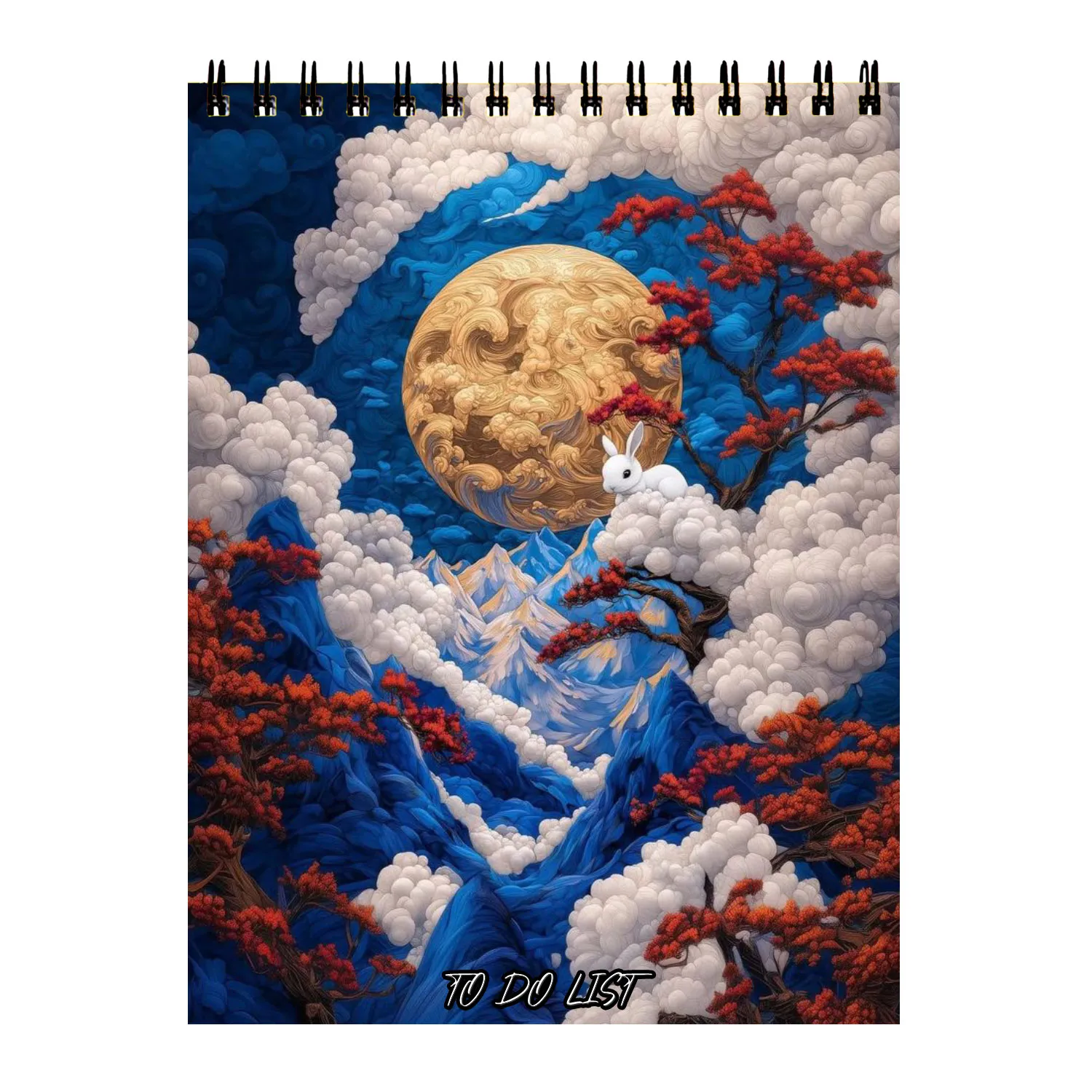 planer-notebook-fantasy01 دفتر پلنر طرح ابر و ماه کد 011 - Image 1