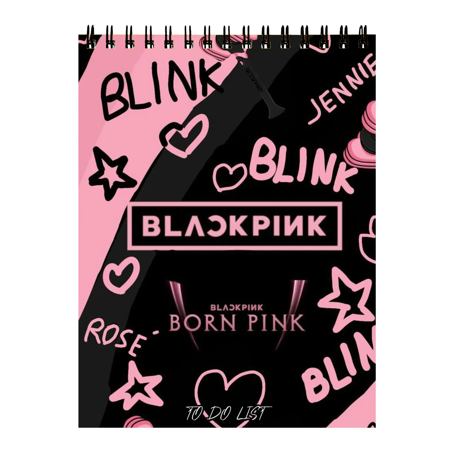 planer-notebook-fantasy19 دفتر پلنر طرح بلک پینک کد 007 - Image 1
