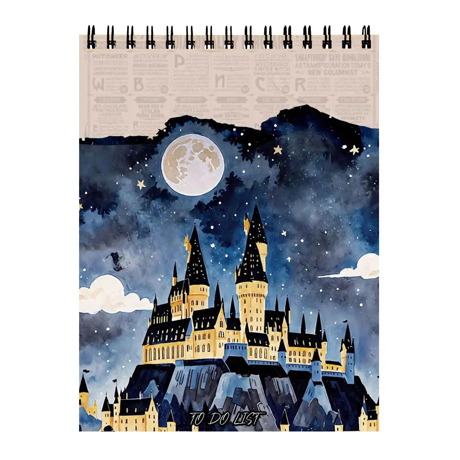 daily-planner-125 دفتر-پلنر-طرح-هری پاتر هاگوارتز