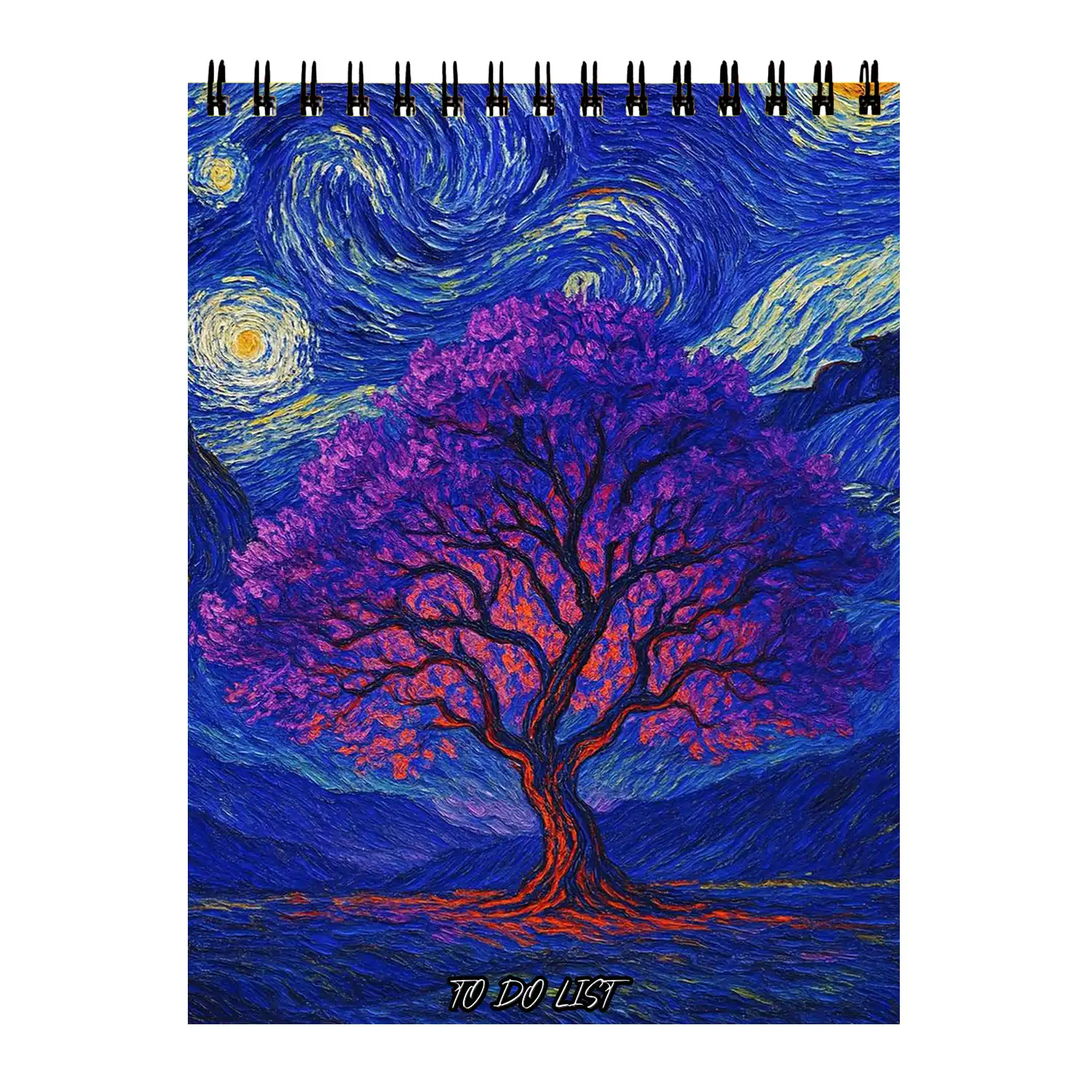 daily-planner-51 درخت و شب پرستاره