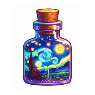 استیکر-طرح-شب-پرستاره