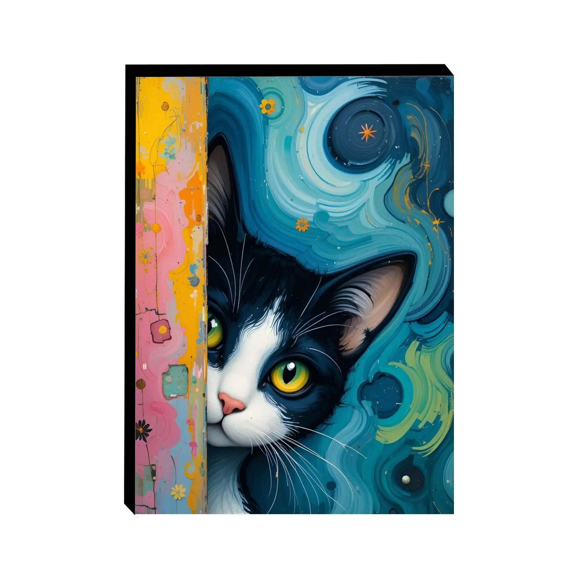 wall-art-canvas-style-design-62 تابلو-شاسی-طرح-گربه